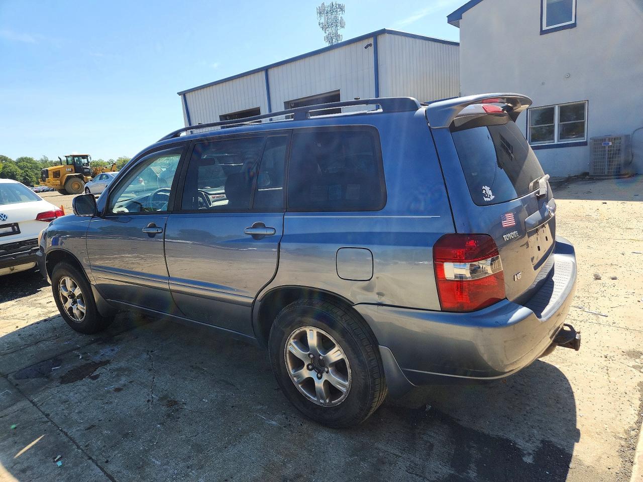 2007 Toyota Highlander Base Синий vin: JTEDP21A970129750