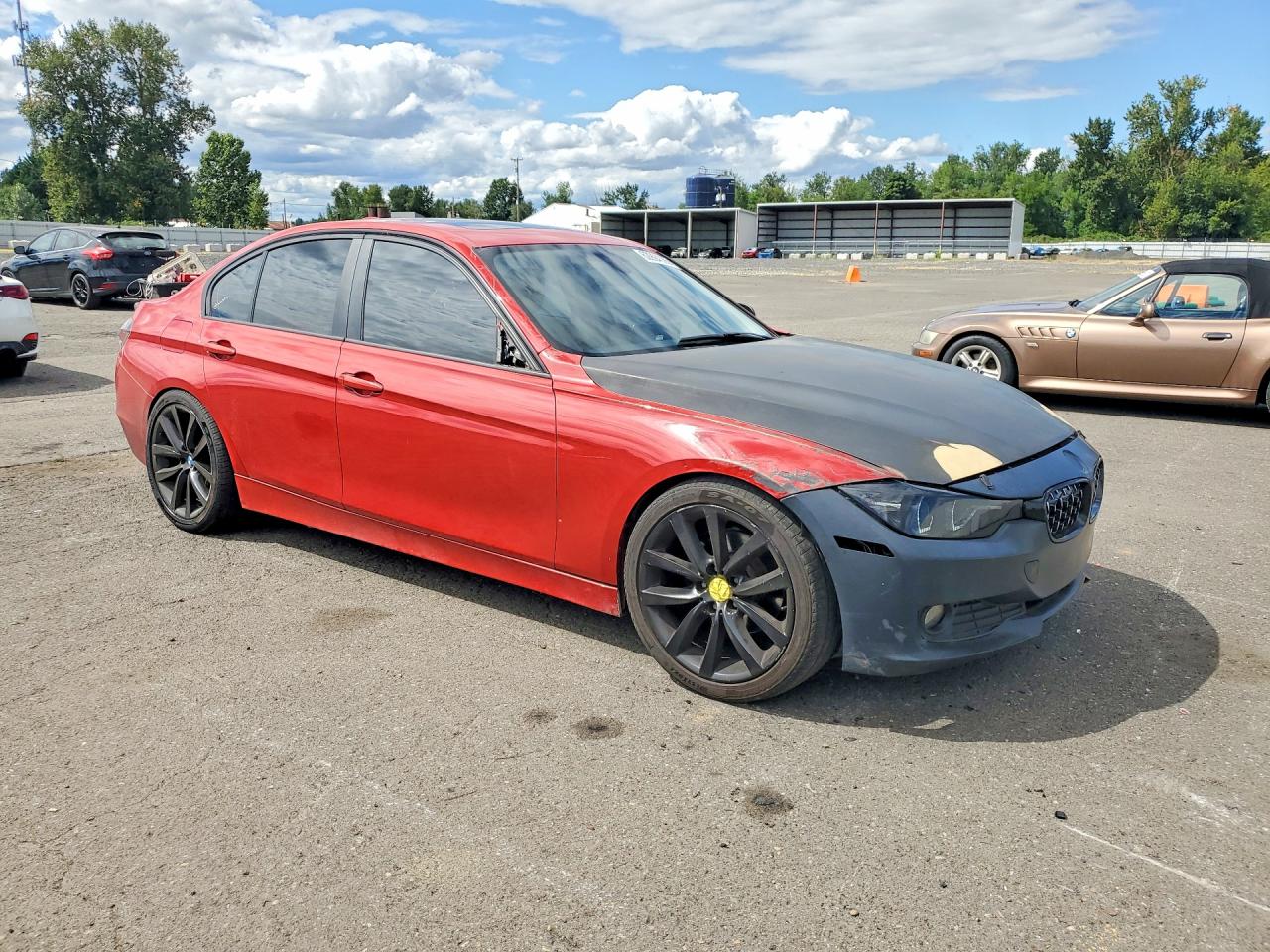 2013 Bmw 320 I Red vin: WBA3B1C59DF462657