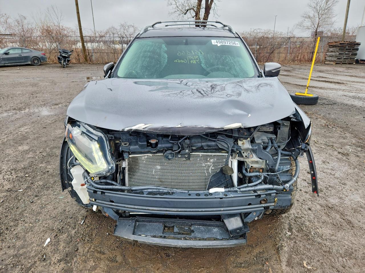 2014 Nissan Rogue S Gray vin: 5N1AT2MTXEC777413