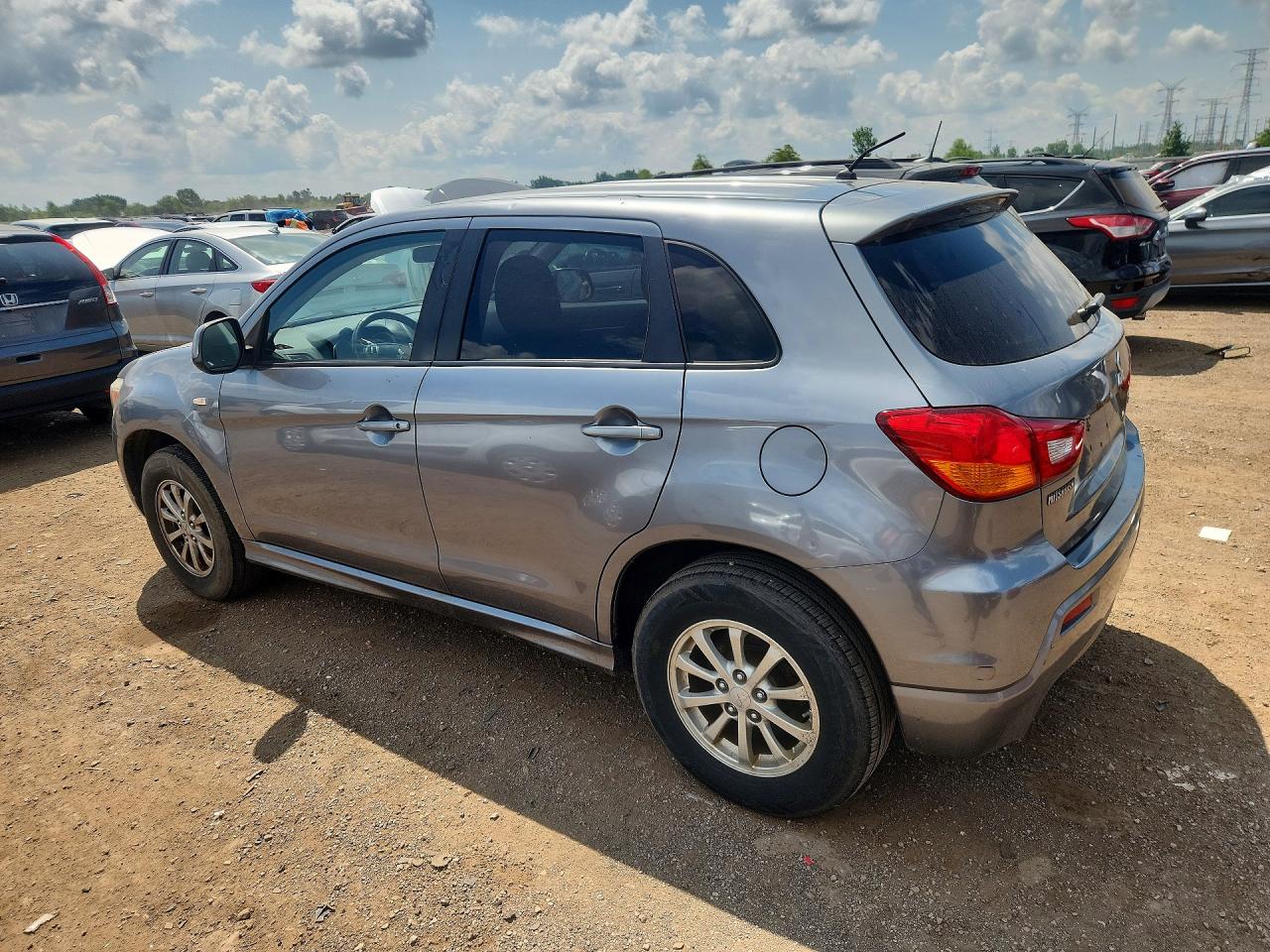 2012 Mitsubishi Outlander Sport Es Gray vin: JA4AP3AU8CZ011115