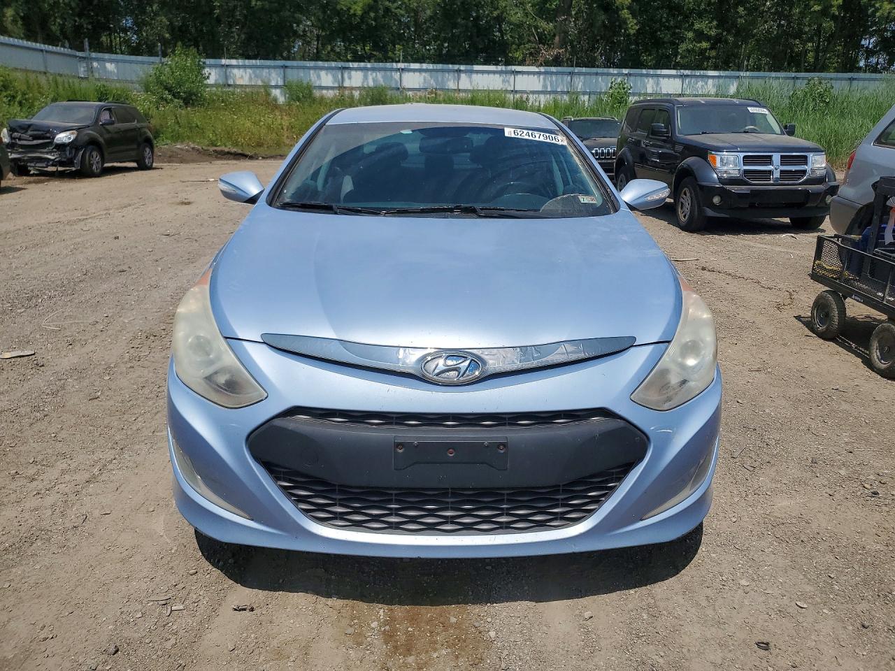 2013 Hyundai Sonata Hybrid Blue vin: KMHEC4A48DA079998