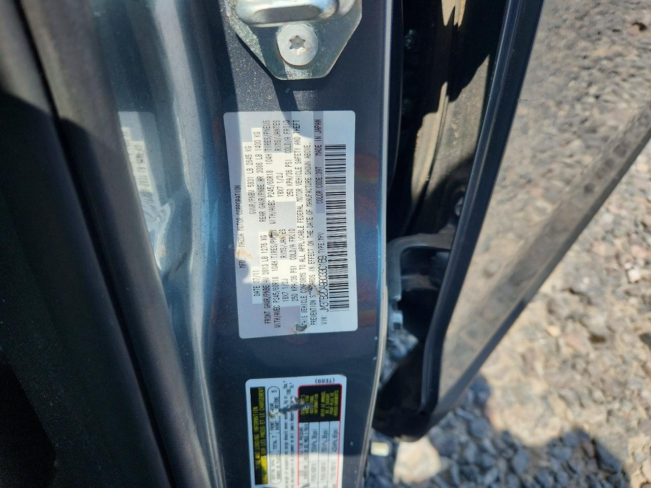 2011 Mazda Cx-9 Green vin: JM3TB2CA9B0330169