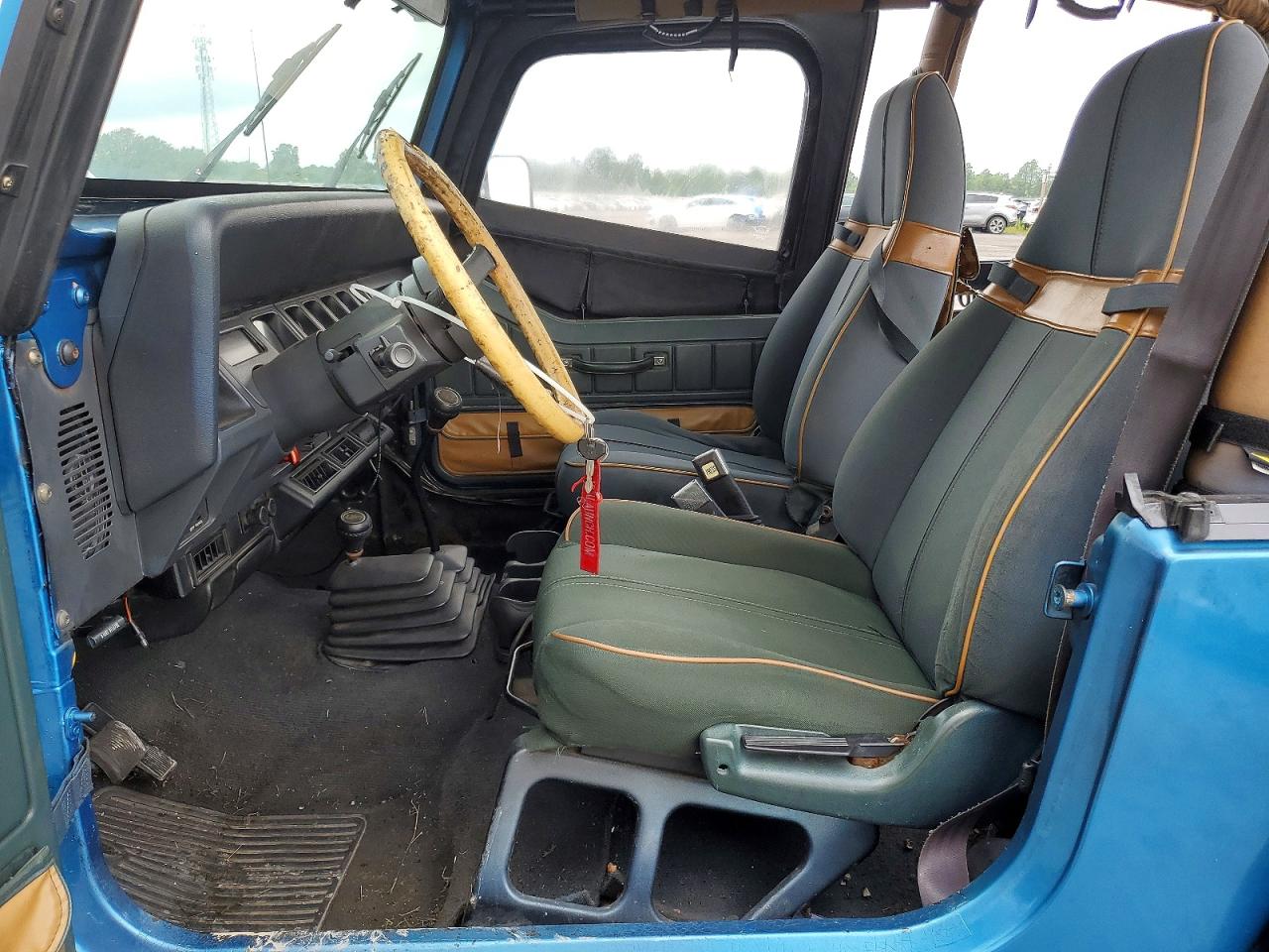 1994 Jeep Wrangler / Yj Sahara Blue vin: 1J4FY49S2RP421926