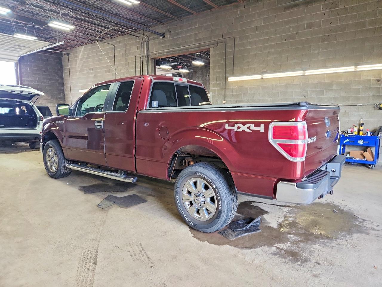 2010 Ford F150 Super Cab Burgundy vin: 1FTEX1E82AFD75487