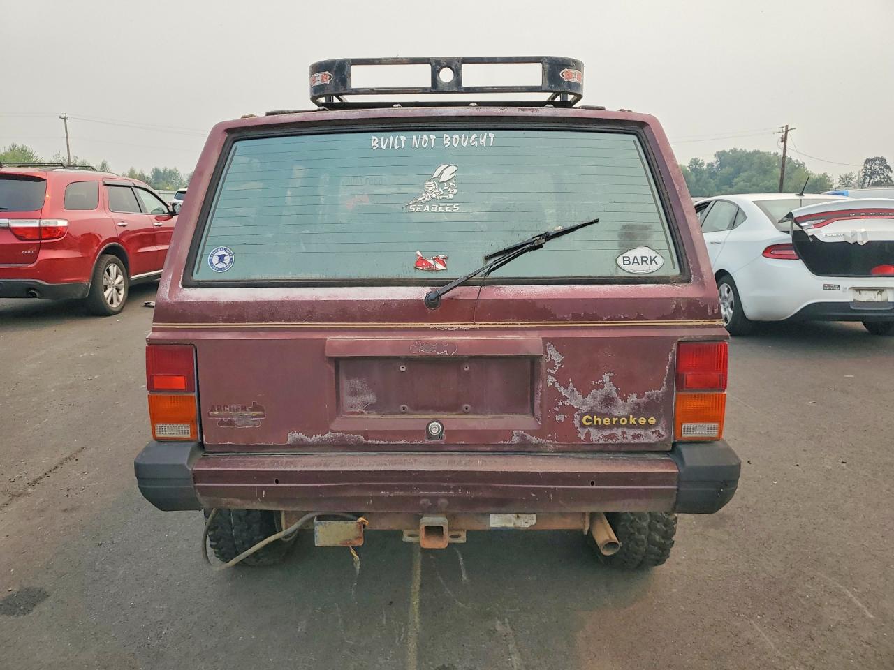 1988 Jeep Cherokee Limited Maroon vin: 1JCMT7895JT133632