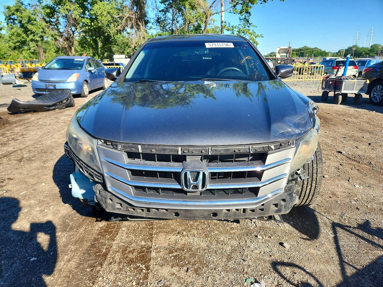 2012 Honda Crosstour Ex Gray vin: 5J6TF3H33CL002480