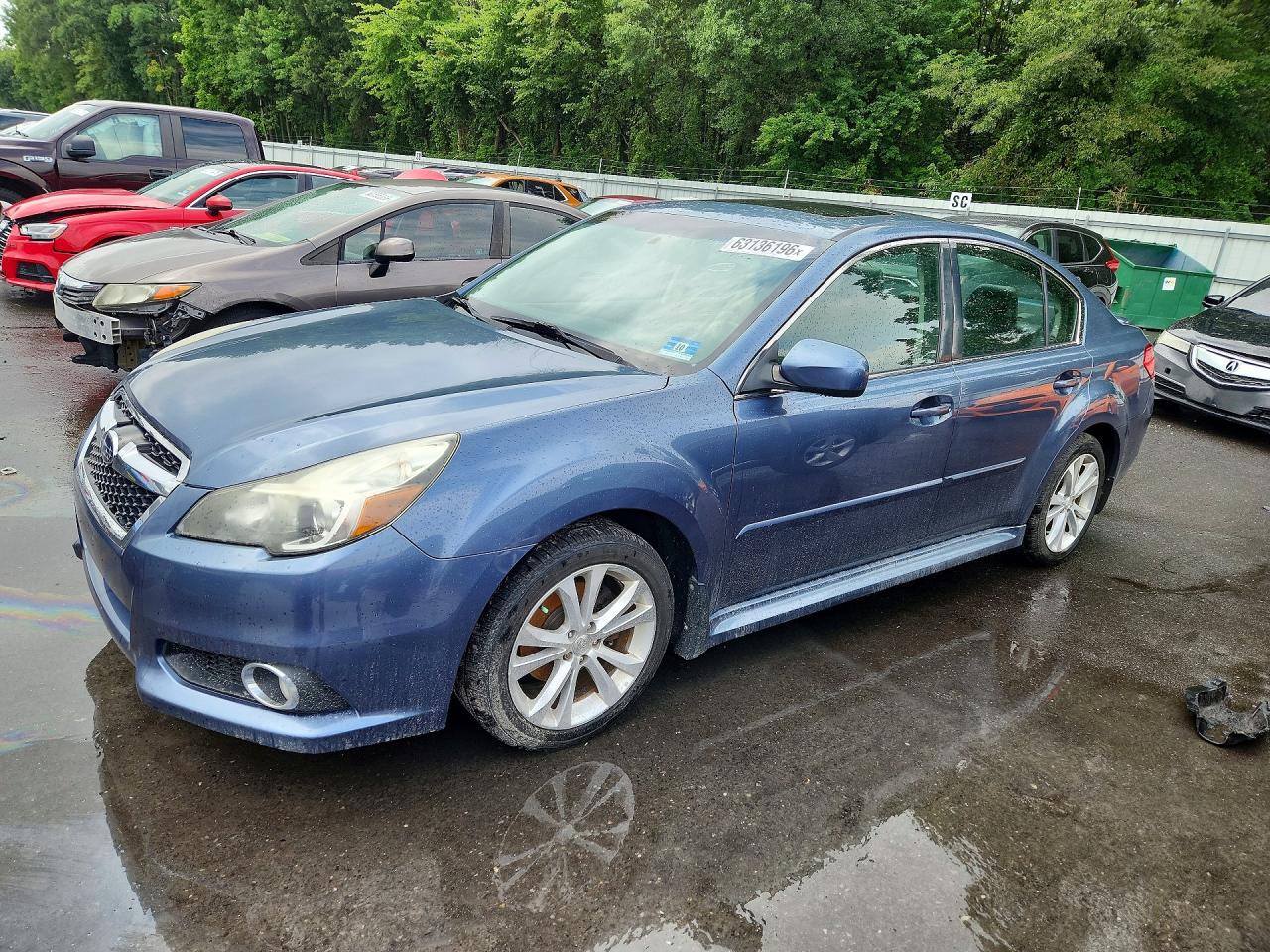 2013 Subaru Legacy 2.5i Limited Blue vin: 4S3BMBL66D3016118