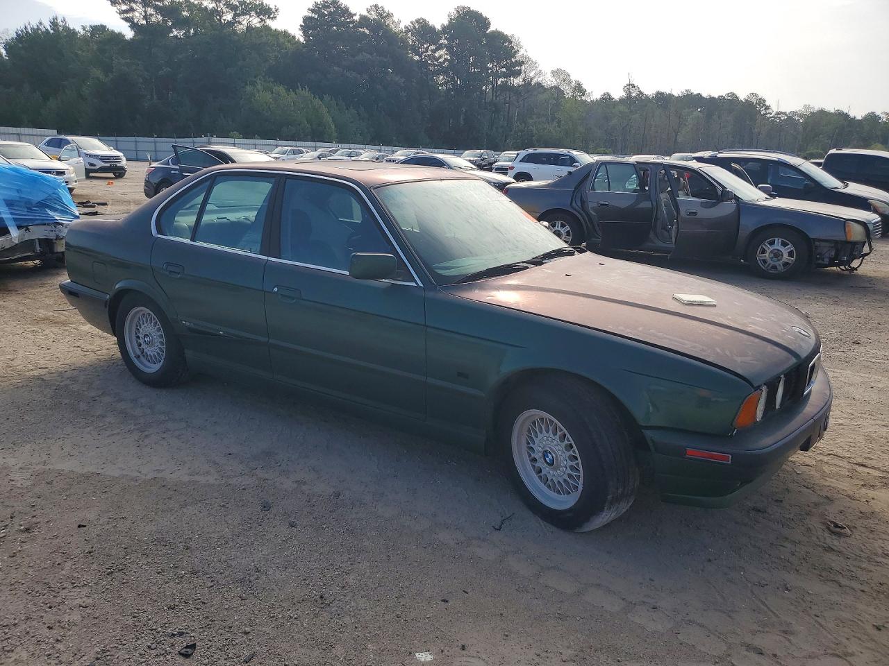 1995 Bmw 530 I Automatic Green vin: WBAHE2327SGE93490