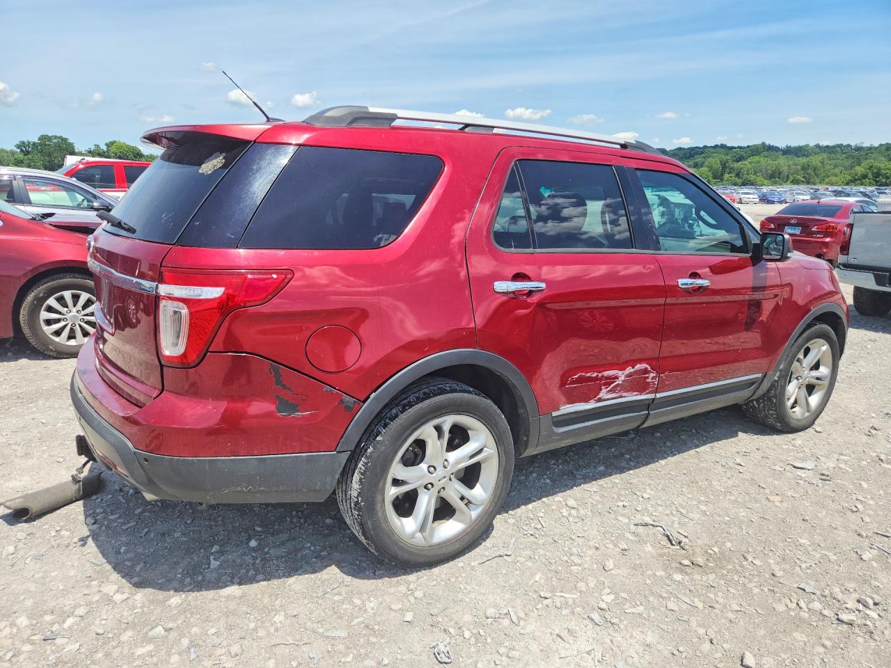 2015 Ford Explorer Limited Maroon vin: 1FM5K7F88FGA66846