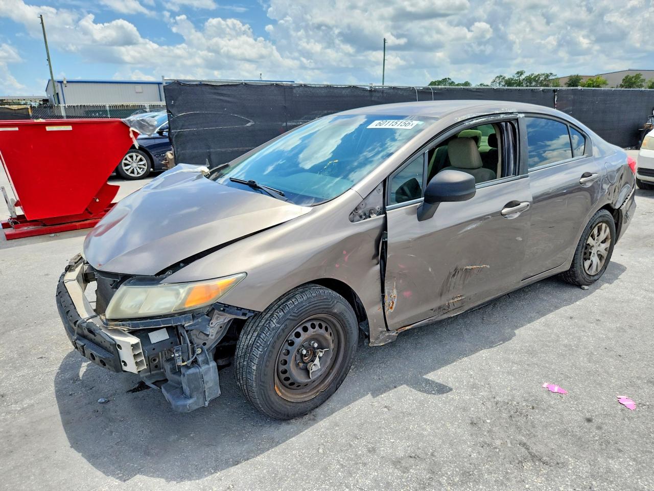 2012 Honda Uk Gray vin: 19XFB2F5XCE338097