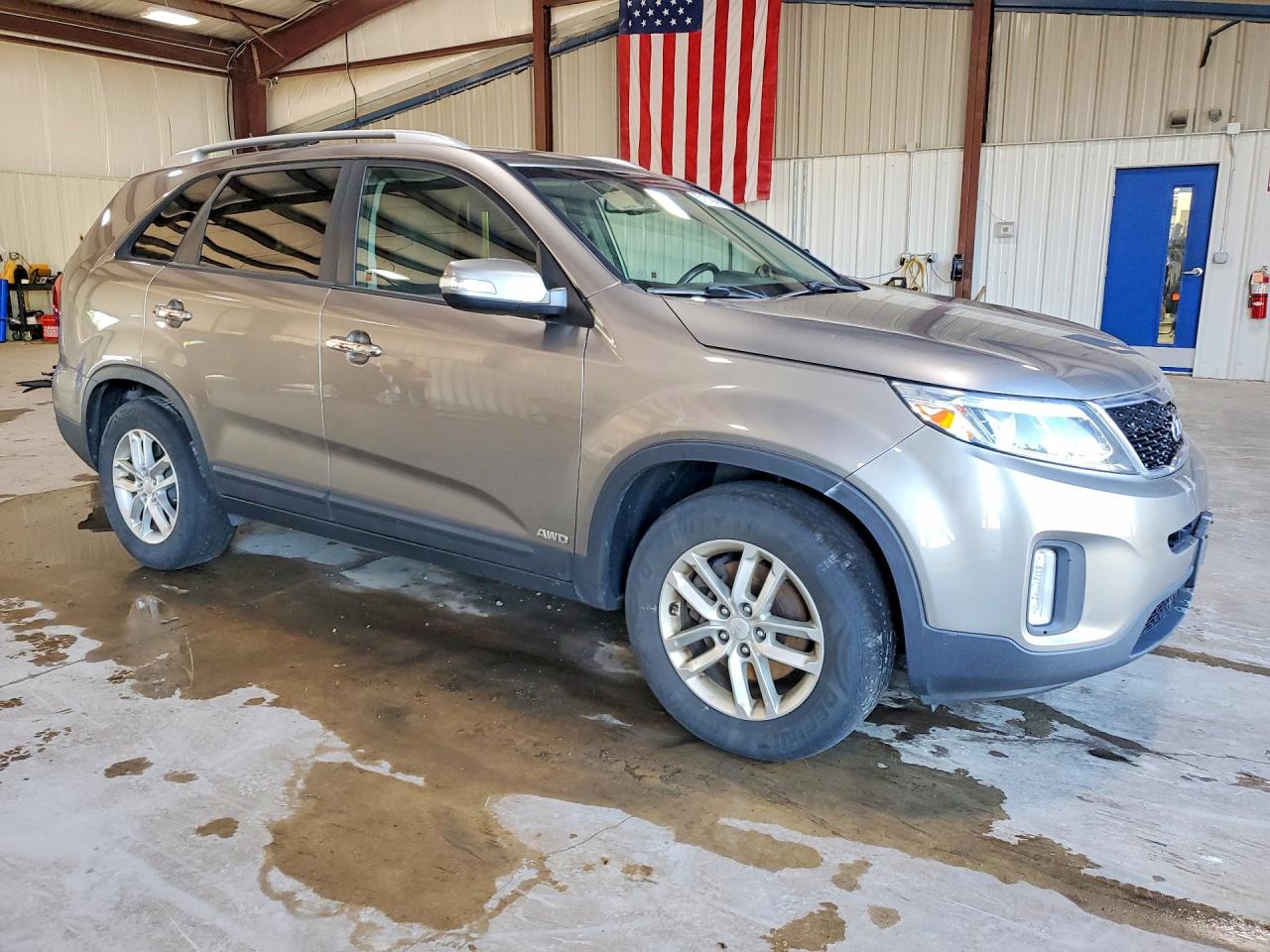 2014 Kia Sorento Lx Серебряный vin: 5XYKTCA6XEG523127