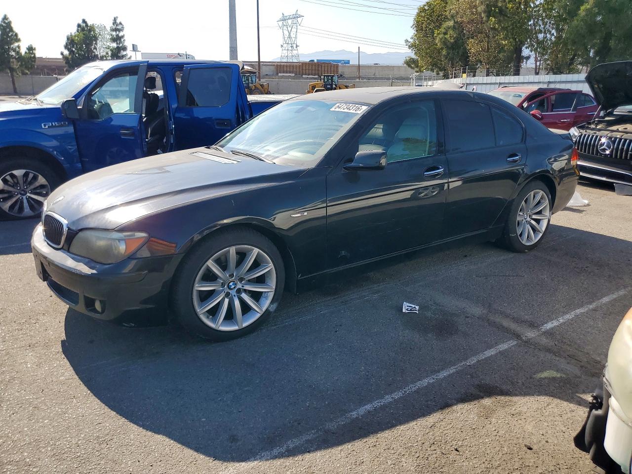 2007 Bmw 750 I Black vin: WBAHL83547DT09339