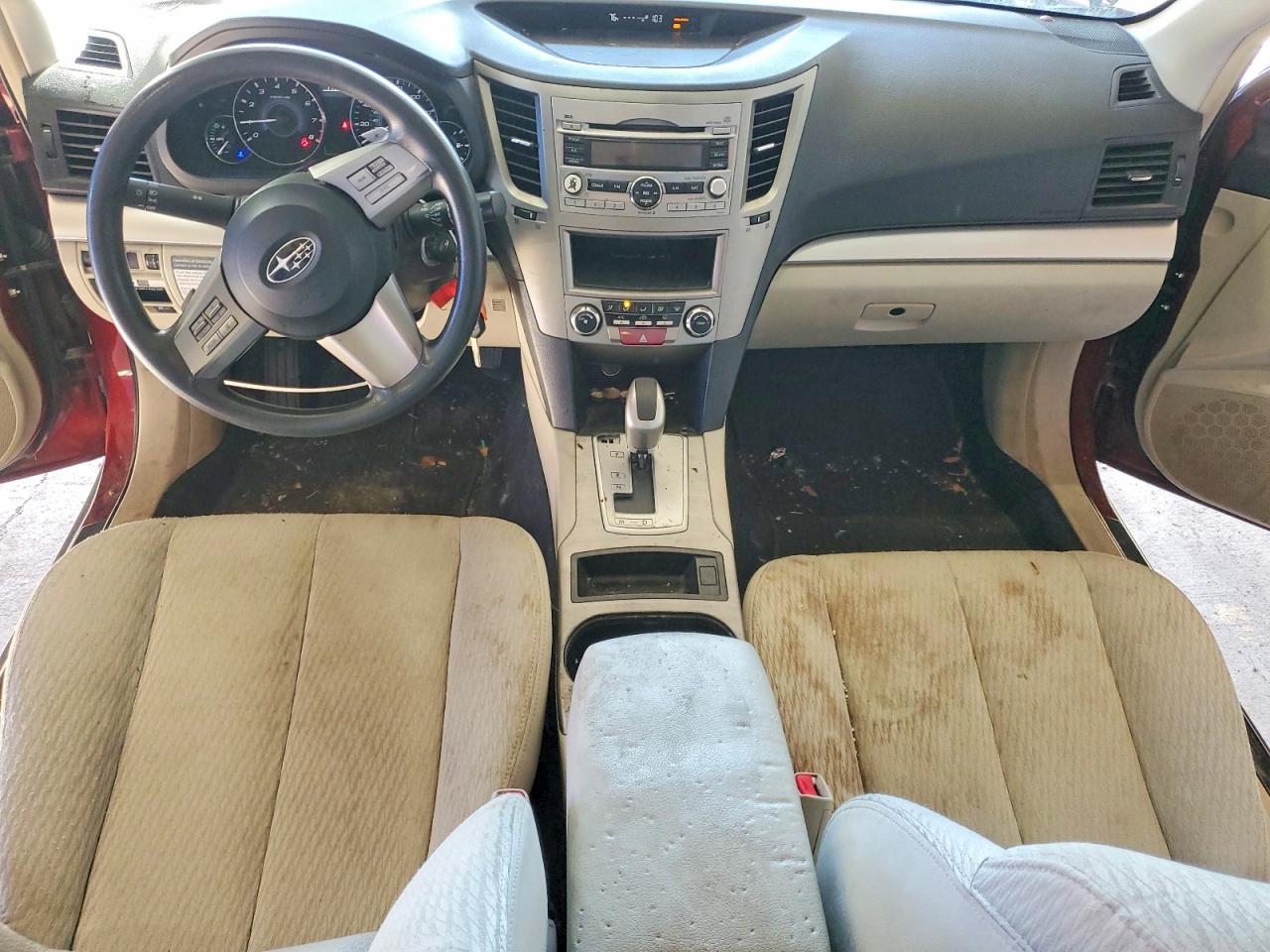 2011 Subaru Outback 2.5i Red vin: 4S4BRBAC1B3352181