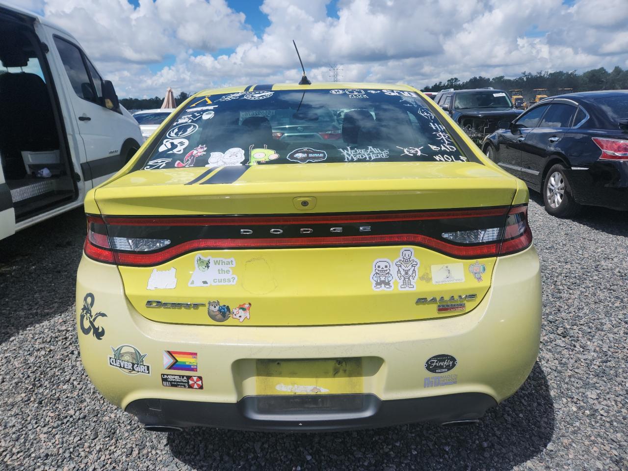 2013 Dodge Dart Sxt Yellow vin: 1C3CDFBH1DD132775