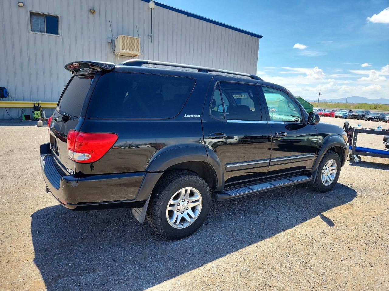 2005 Toyota Sequoia Limited Черный vin: 5TDZT38A55S243613