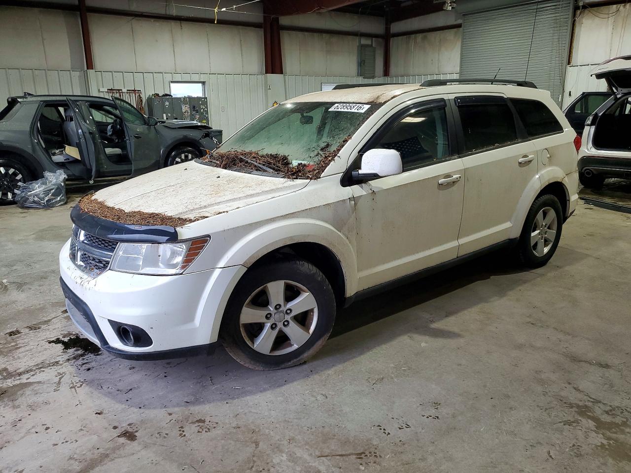 2012 Dodge Journey Sxt White vin: 3C4PDDBG5CT154893