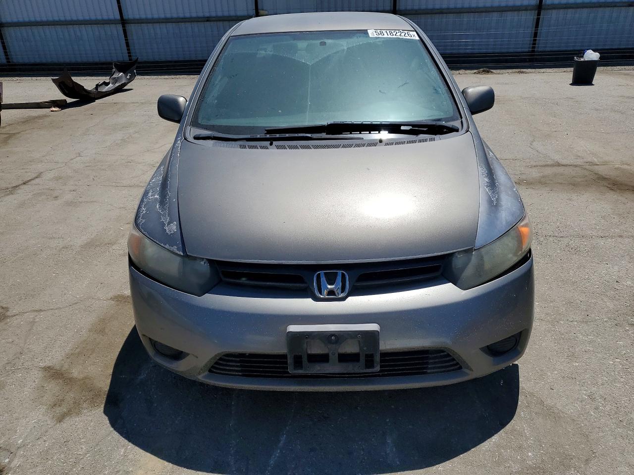 2007 Honda Civic Lx Gray vin: 2HGFG12637H537532