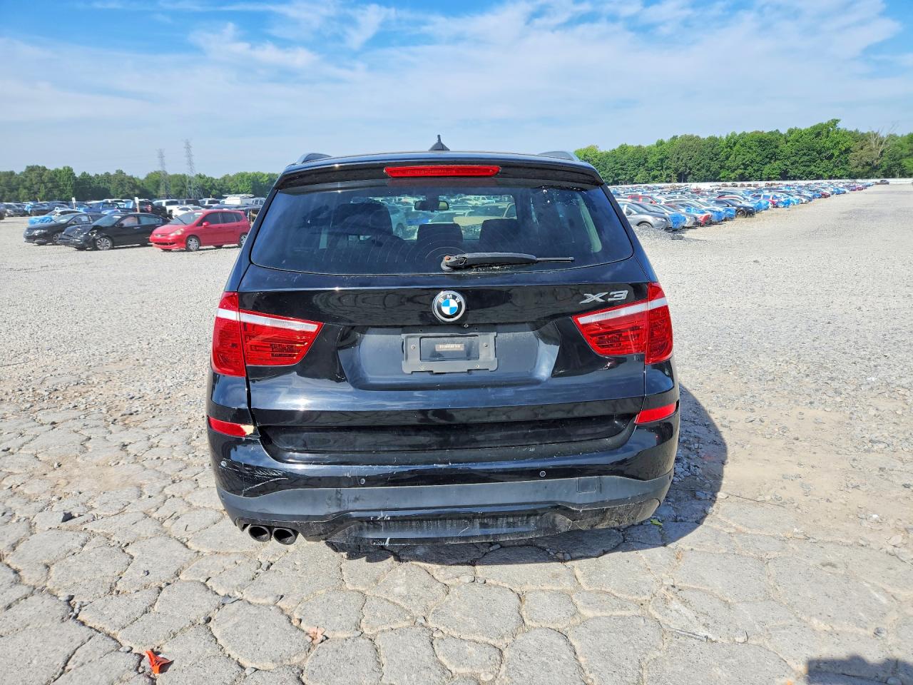 2015 Bmw X3 Sdrive28i Black vin: 5UXWZ7C58F0F75845