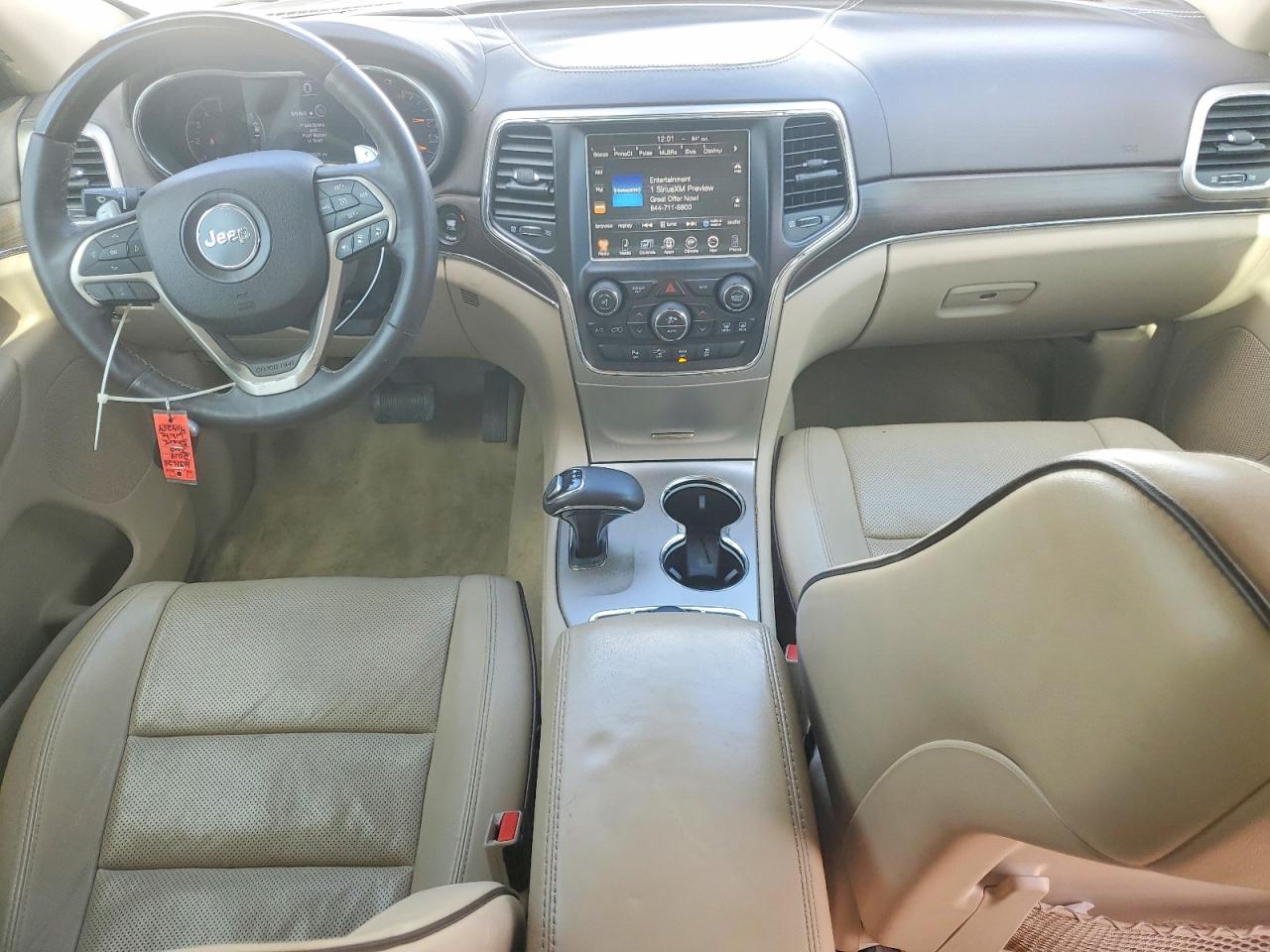 2014 Jeep Grand Cherokee Overland White vin: 1C4RJFCM6EC404254