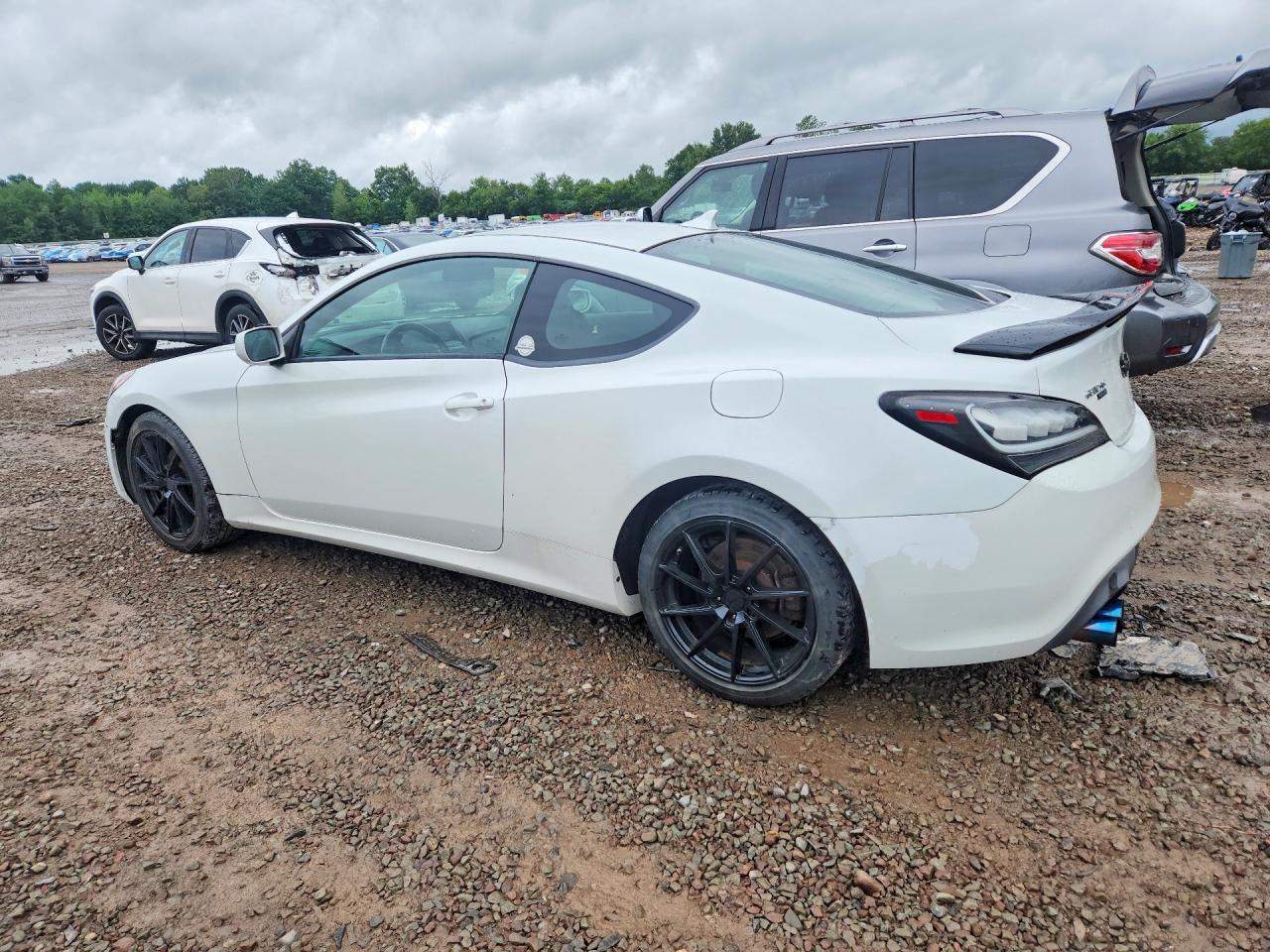 2013 Hyundai Genesis Coupe 2.0t White vin: KMHHT6KD6DU109201