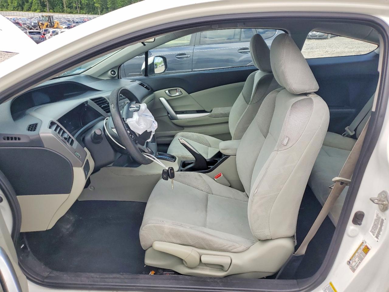 2012 Honda Civic Ex White vin: 2HGFG3B86CH532154