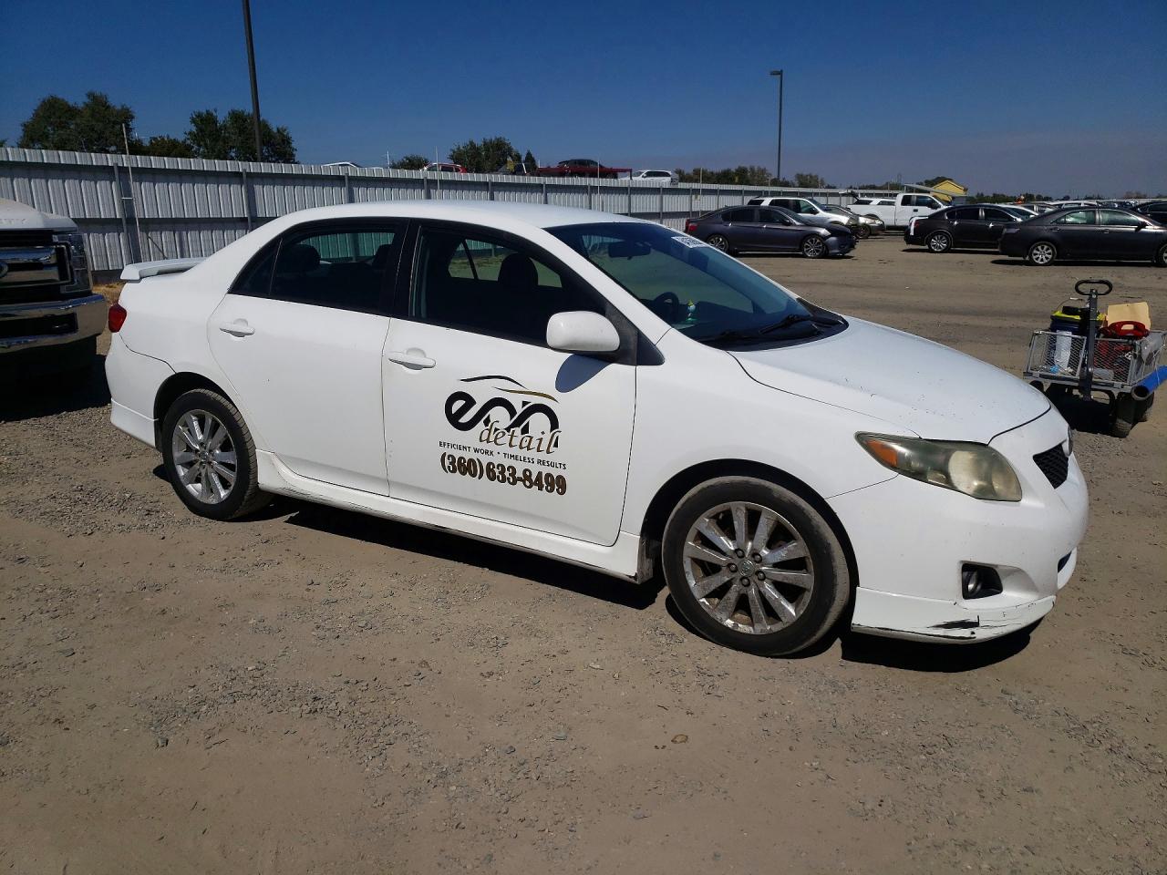 2009 Toyota Corolla S White vin: 1NXBU40E39Z034404