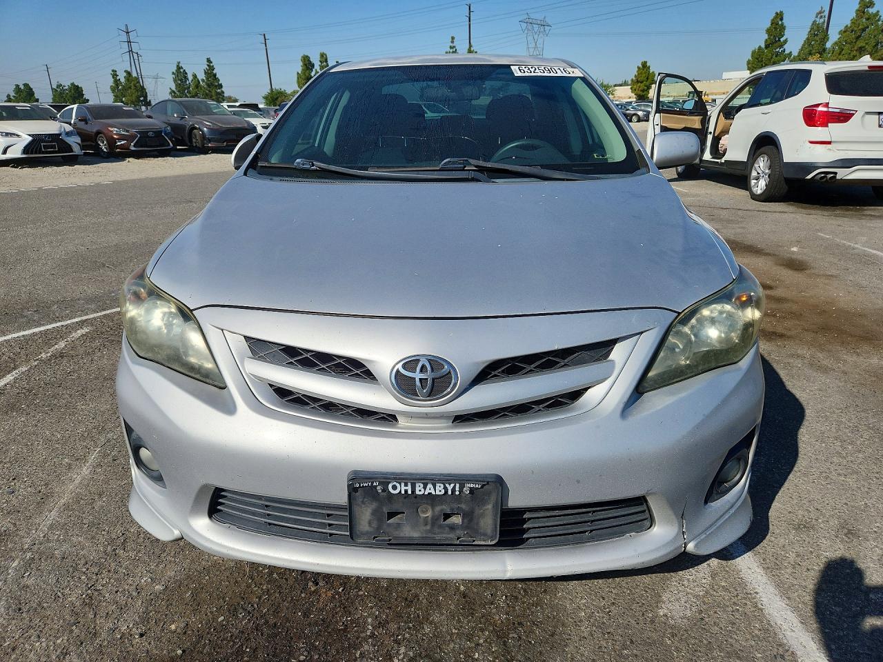 2011 Toyota Corolla S Silver vin: 2T1BU4EE5BC613698