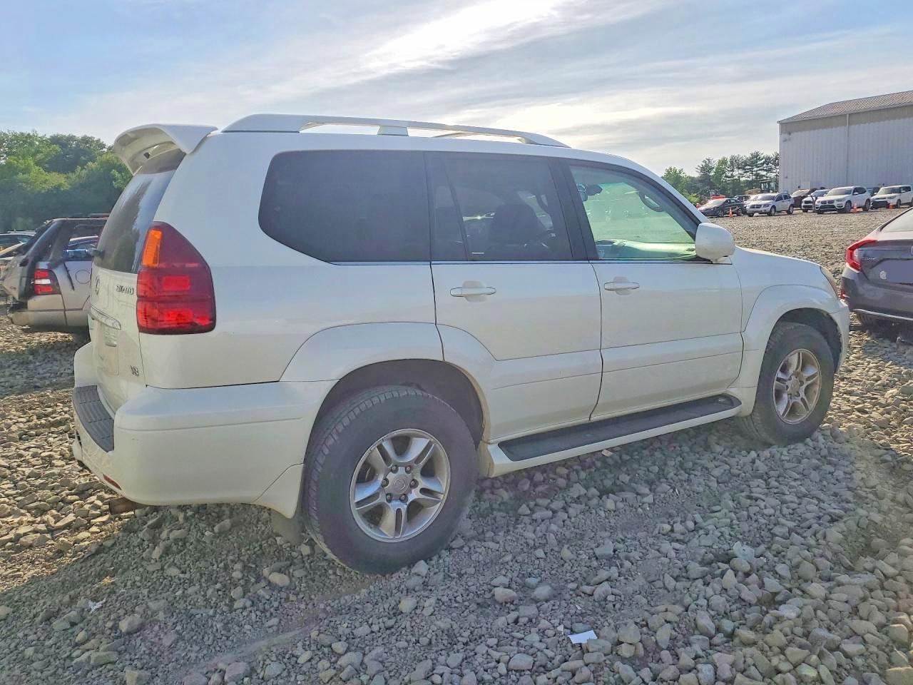 2005 Lexus Gx 470 White vin: JTJBT20X550083292