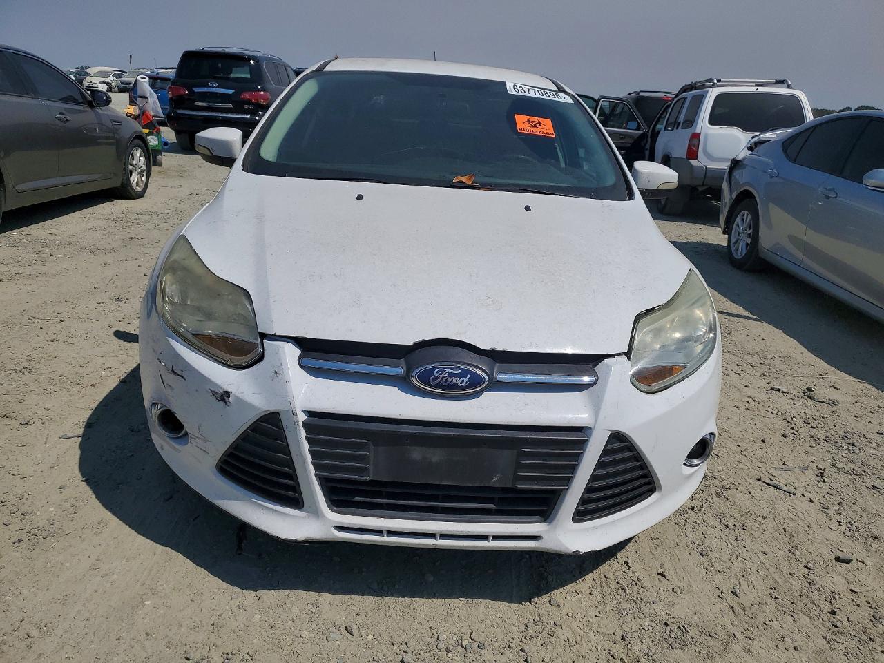 2014 Ford Focus Se White vin: 1FADP3F21EL248213