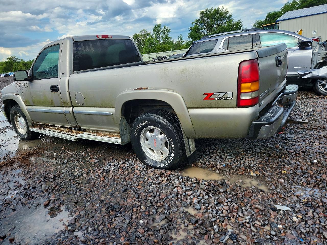 2002 Gmc New Sierra K1500 Gray vin: 1GTEK14T22Z231054