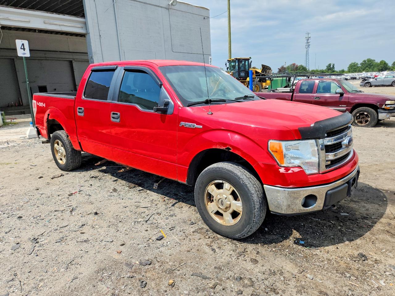 2014 Ford F150 Supercrew Красный vin: 1FTFW1EFXEFA85106