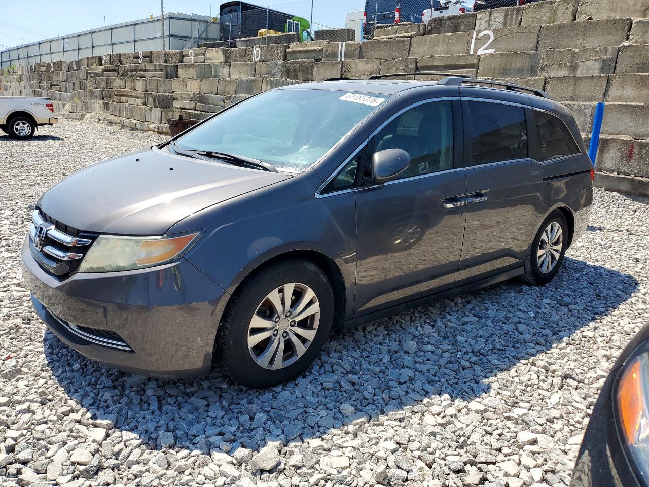 2014 Honda Odyssey Exl Серый vin: 5FNRL5H64EB088645
