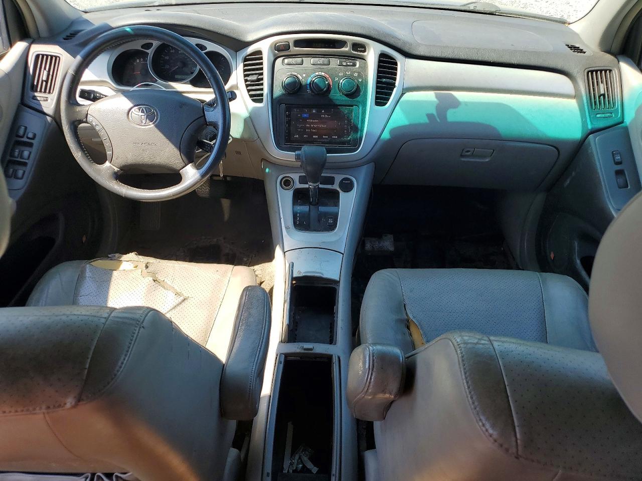 2007 Toyota Highlander Base Blue vin: JTEEP21A570216338