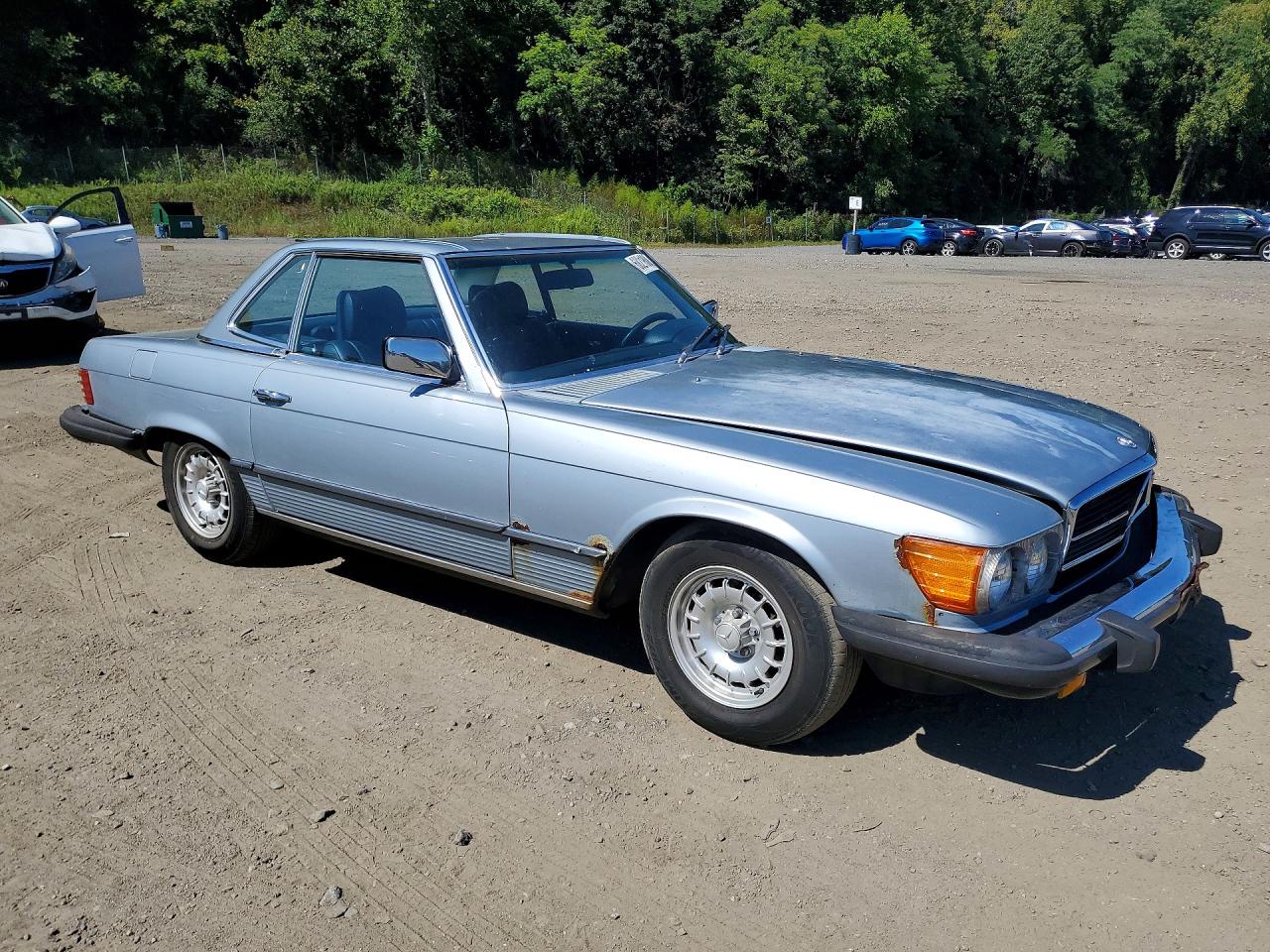 1984 Mercedes-benz 380 Sl Silver vin: WDBBA45AXEA003535