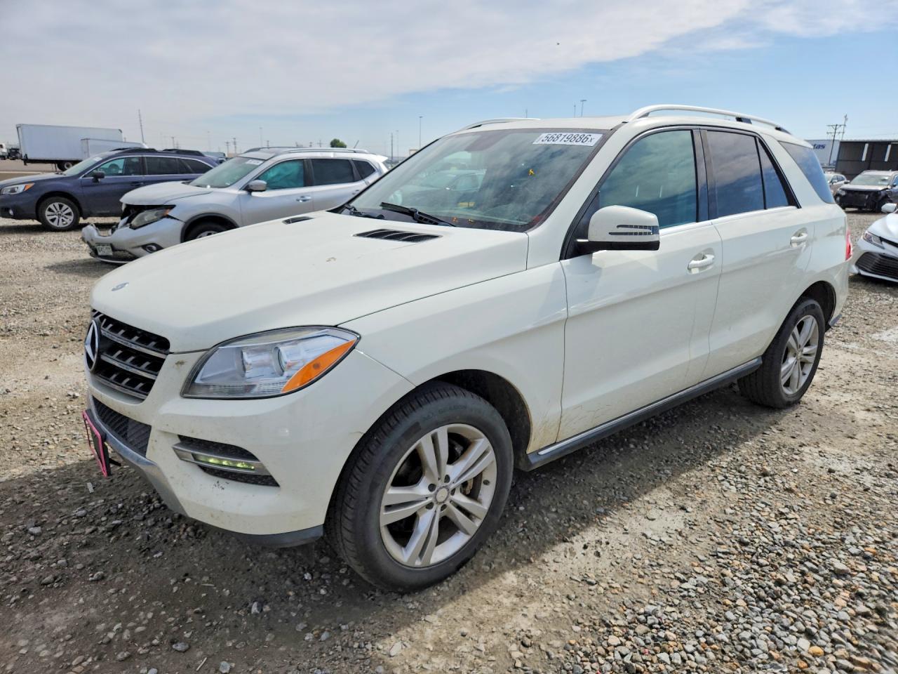 2013 Mercedes-benz Ml 350 4matic White vin: 4JGDA5HB5DA249441