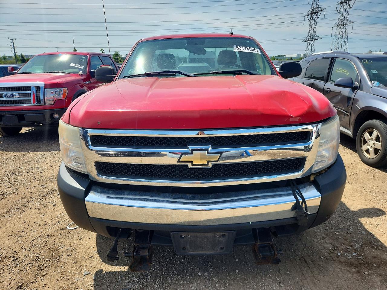 2008 Chevrolet Silverado K1500 Red vin: 1GCEK14C28Z218619