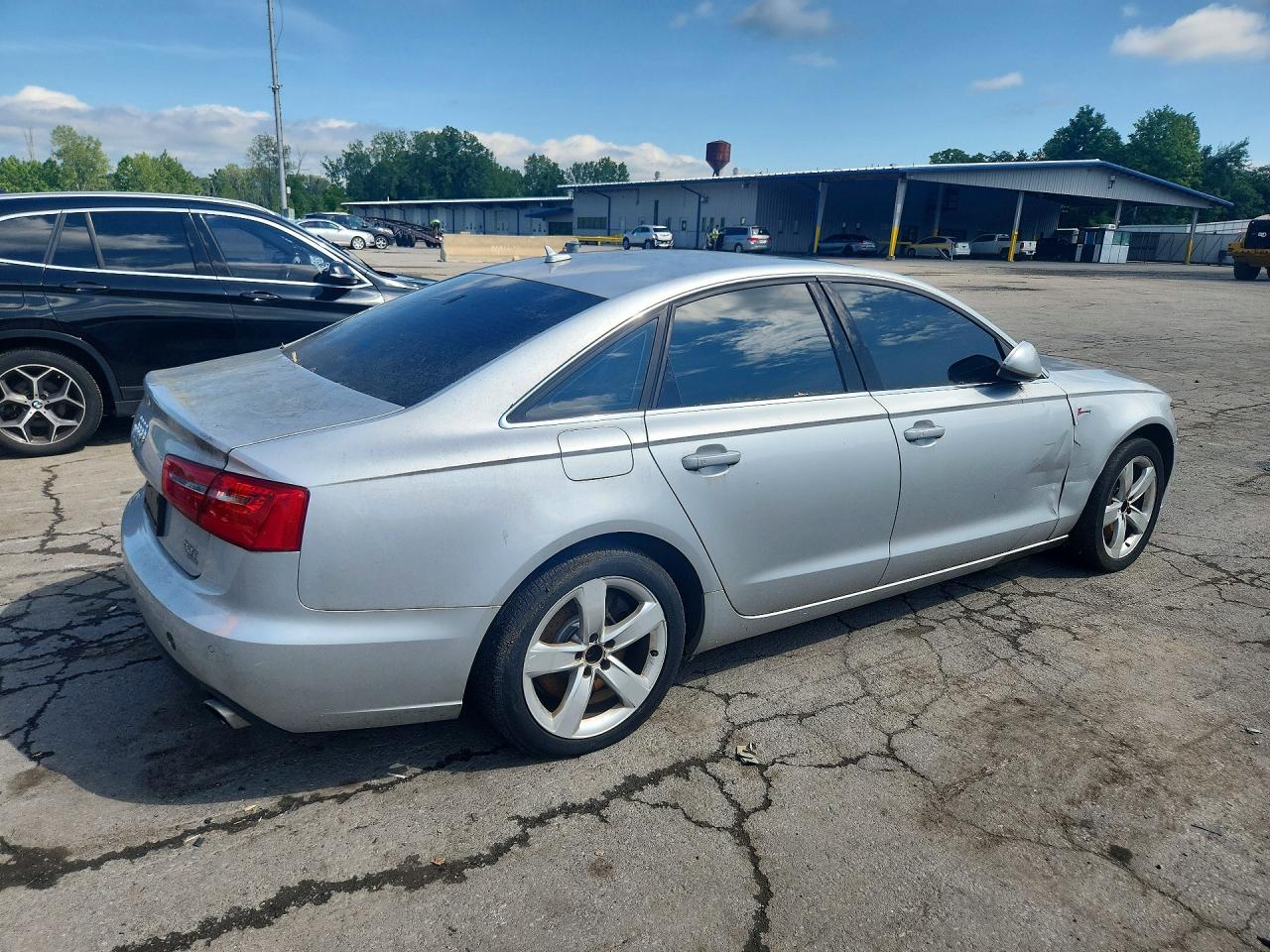 2012 Audi A6 Premium Plus Silver vin: WAUGGAFC7CN061870