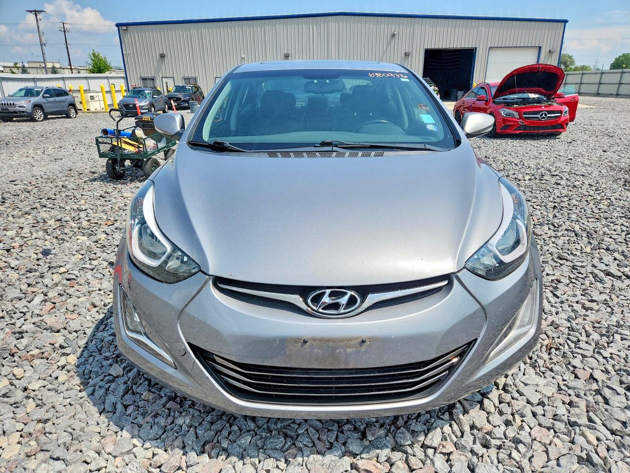 2014 Hyundai Elantra Limited Silver vin: KMHDH4AE2EU094048