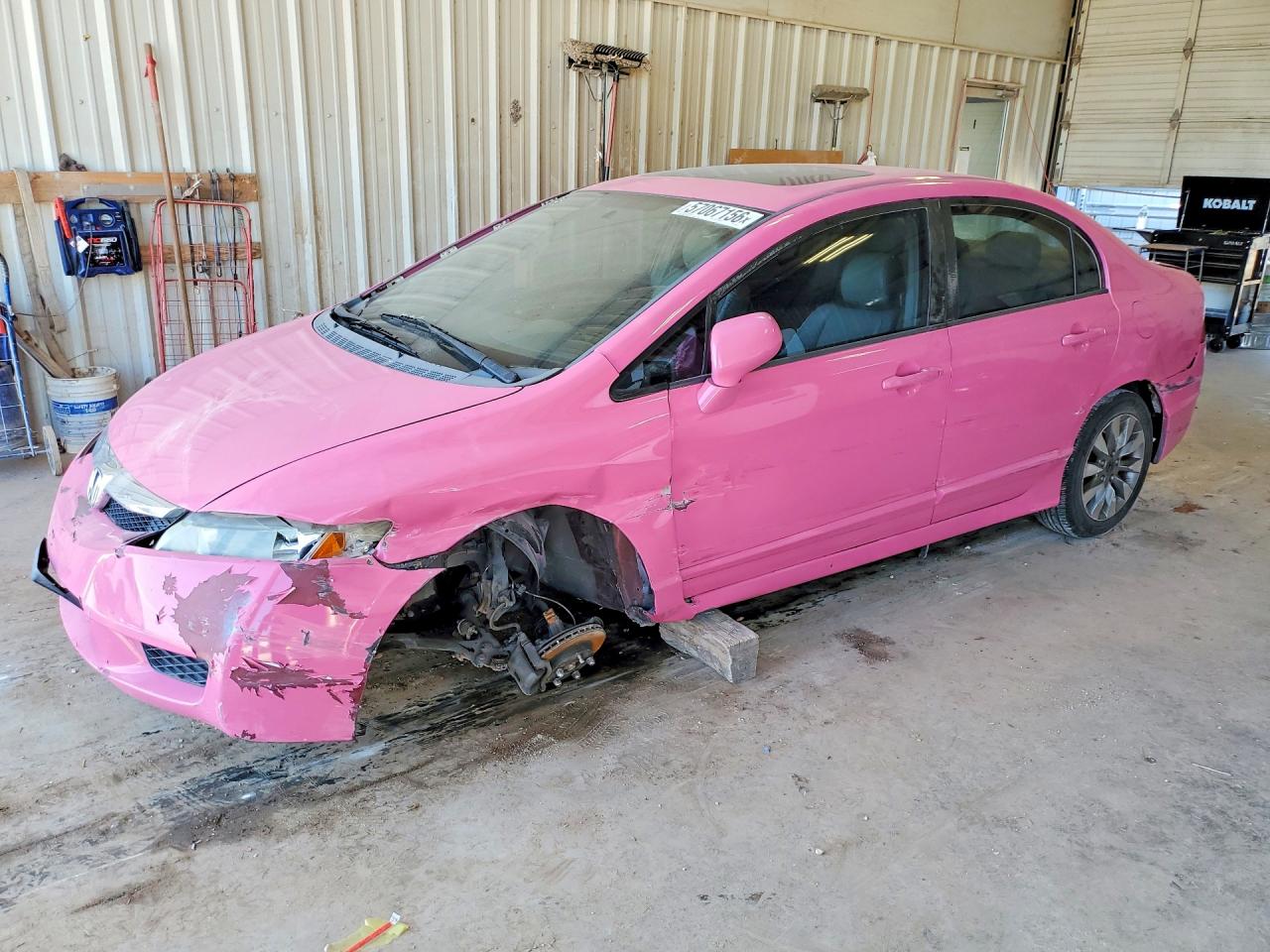 2010 Honda Civic Exl Розовый vin: 2HGFA1F91AH528079