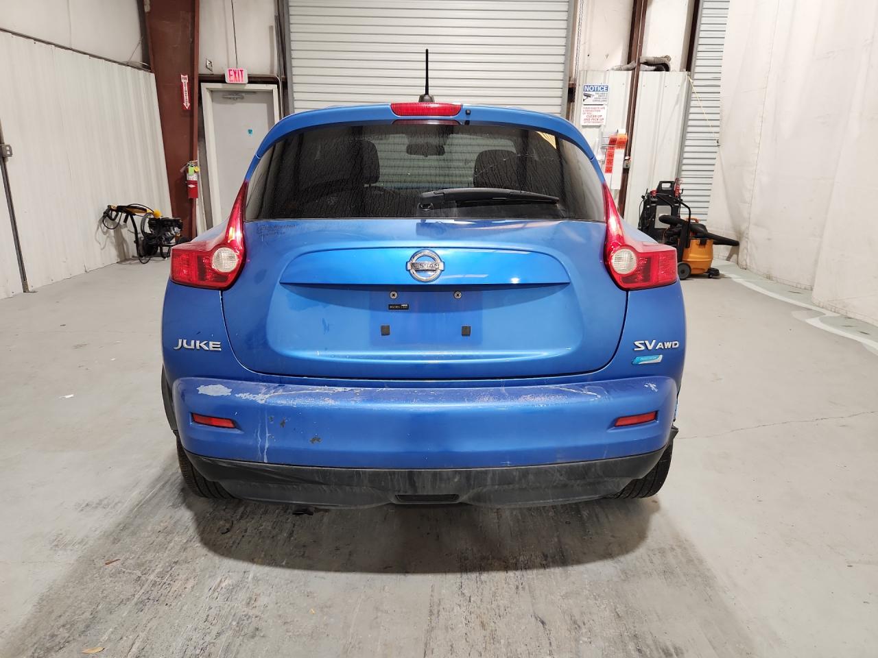 2012 Nissan Juke S Blue vin: JN8AF5MV5CT120941 Damage: Rear Bumper, Oxidized, > 12 Inches