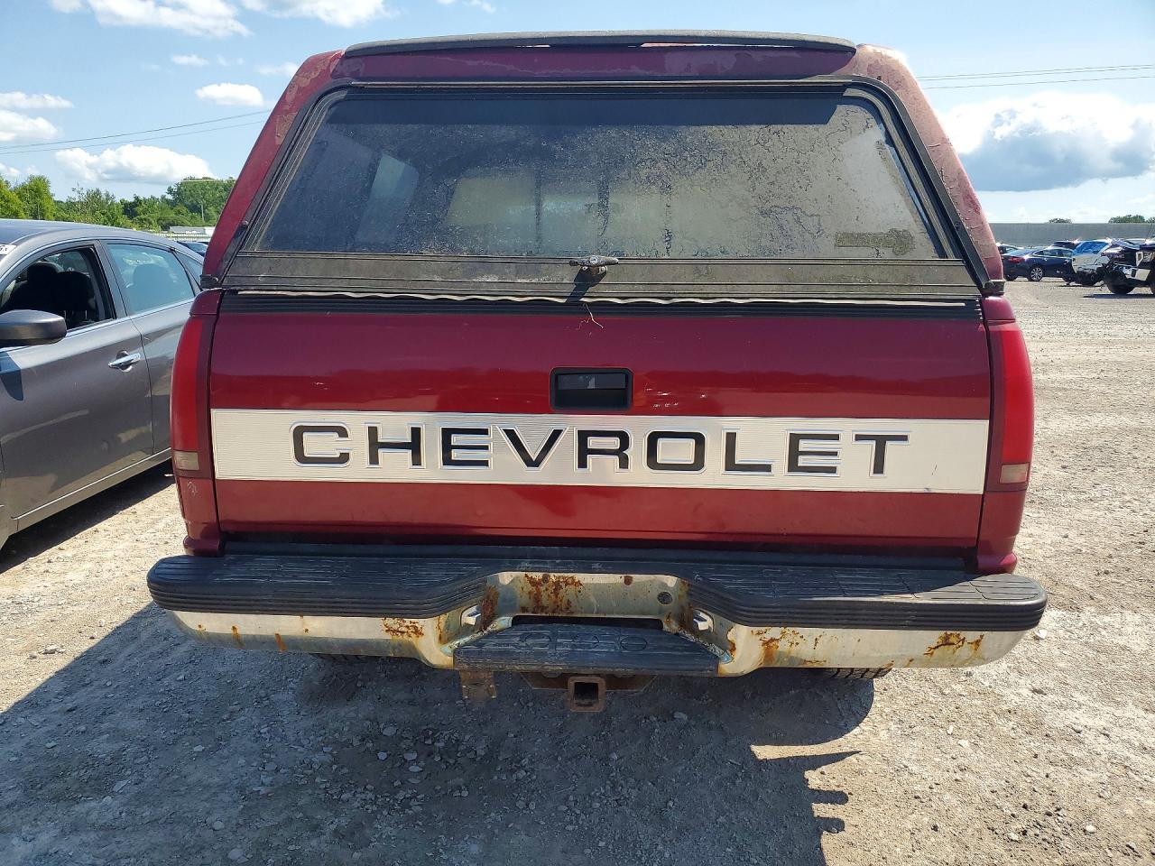 1990 Chevrolet Gmt-400 K1500 Maroon vin: 2GCEK19K8L1120356