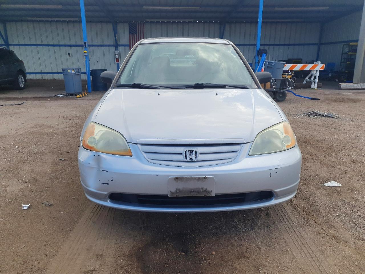 2003 Honda Civic Ex Silver vin: 1HGES26873L033560