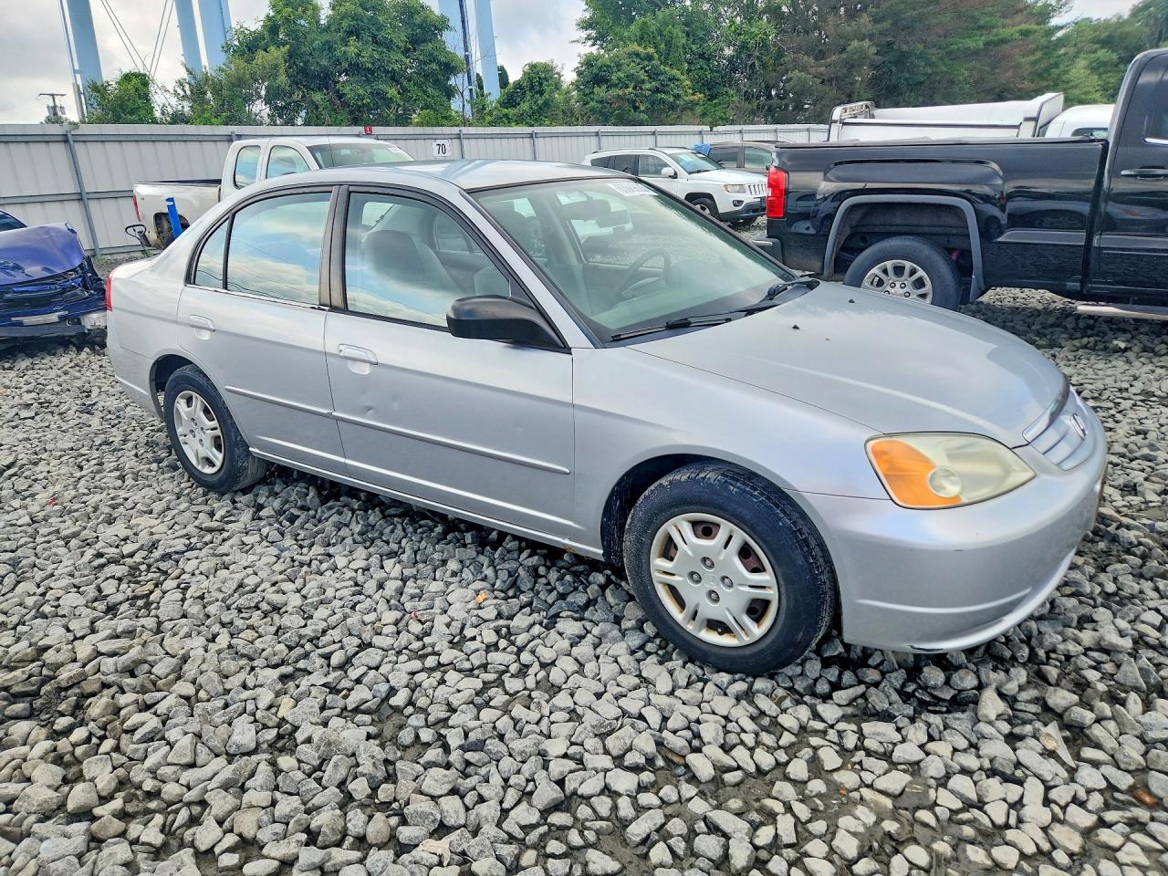 2002 Honda Civic Lx Silver vin: 2HGES155X2H539848