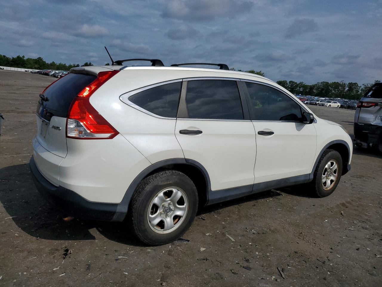 2013 Honda Cr-v Lx White vin: 5J6RM4H32DL046509