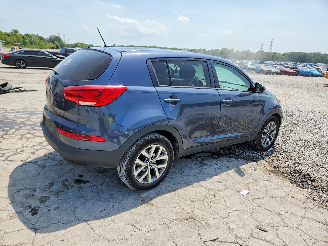 2015 Kia Sportage Lx Blue vin: KNDPB3AC2F7784684
