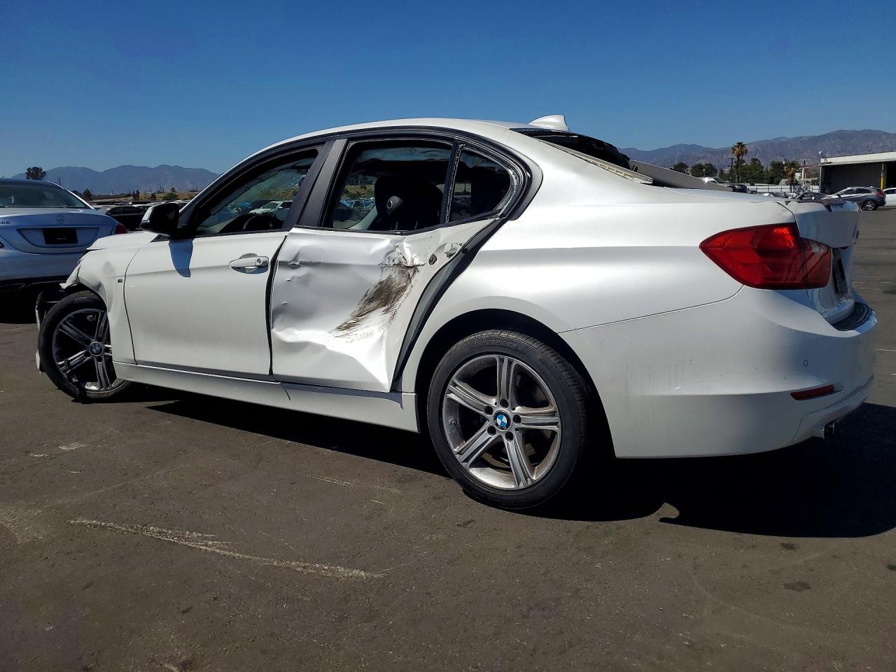 2015 Bmw 328 I White vin: WBA3A5G55FNS83710