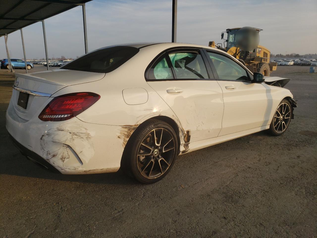 2019 Mercedes-benz C 300 White vin: 55SWF8DB0KU300790