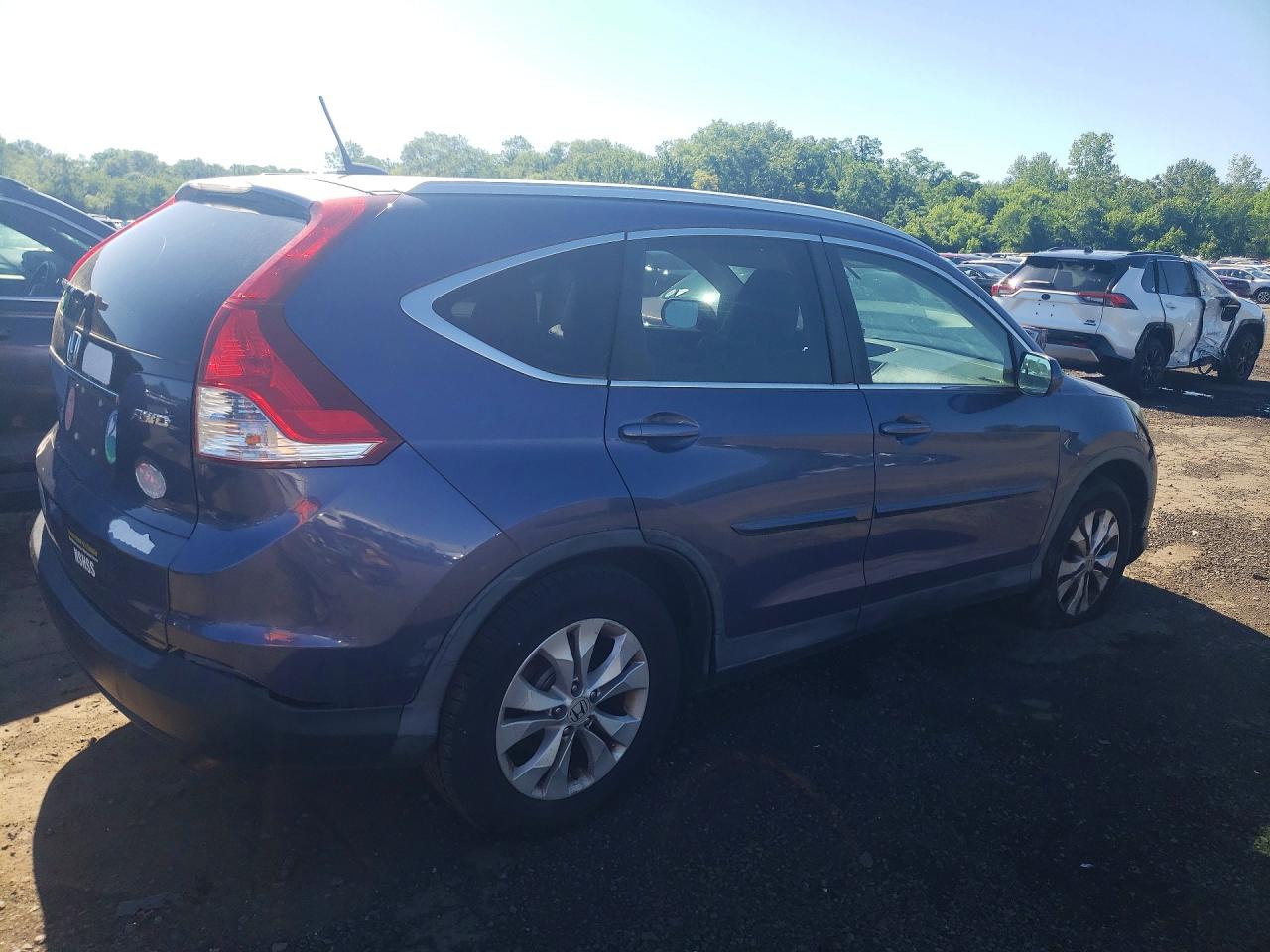 2013 Honda Cr-v Exl Синий vin: 2HKRM4H73DH634710