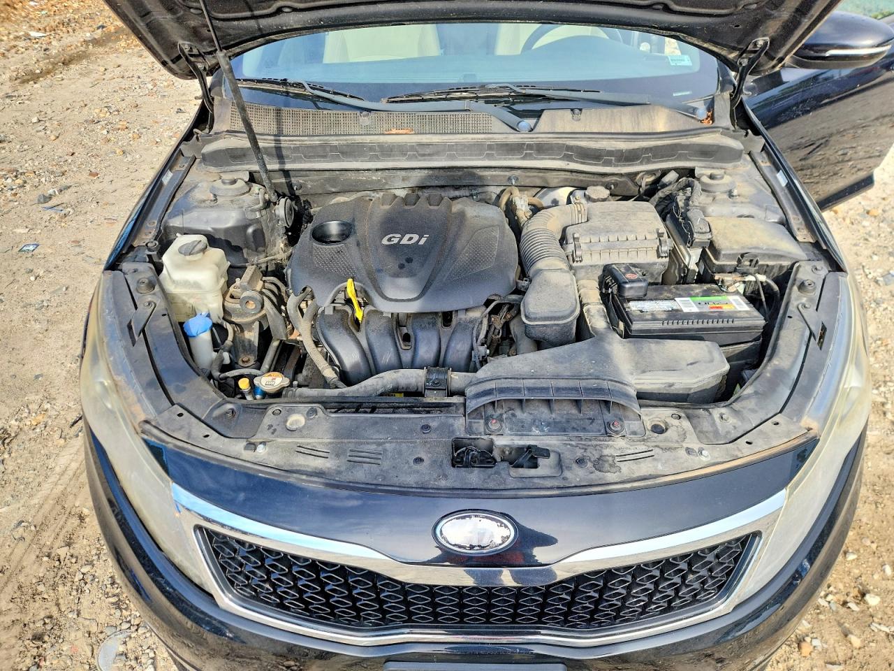 2013 Kia Optima Lx Черный vin: 5XXGM4A77DG123921