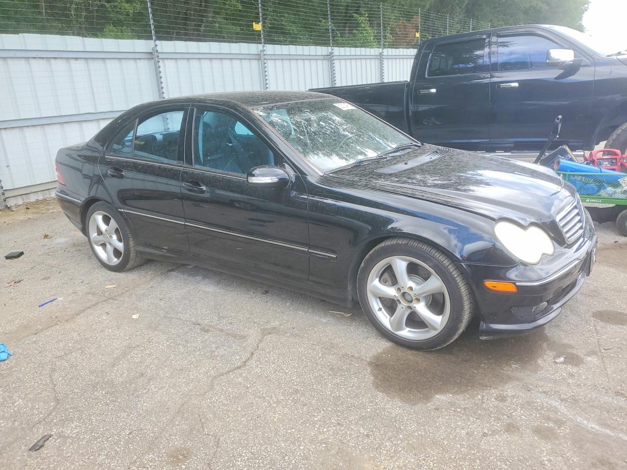 2006 Mercedes-benz C 230 Черный vin: WDBRF52H66F743594